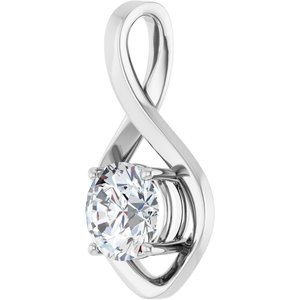 10K X1 White Gold 8.2 mm Round Pendant Mounting – image 3