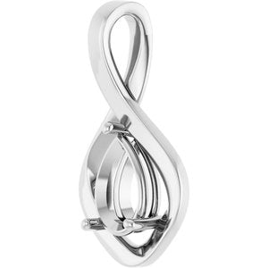 Sterling Silver  9x6 mm Pear Pendant Mounting – image 4