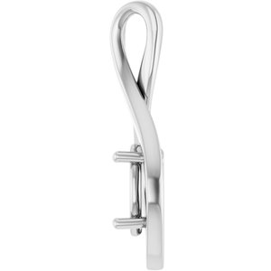 Sterling Silver  9x7 mm Oval Pendant Mounting – image 6