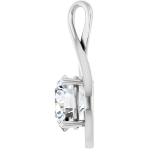 10K X1 White Gold 11 mm Round Pendant Mounting – image 5