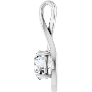 10K X1 White Gold 8.2 mm Round Pendant Mounting – image 5