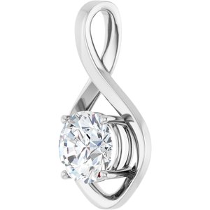 14K X1 White Gold 9 mm Round Pendant Mounting – image 3