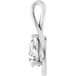 Sterling Silver  9x6 mm Pear Pendant Mounting – image 5