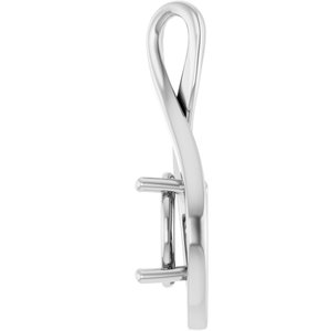 Platinum 10 mm Round Pendant Mounting – image 6