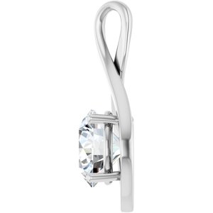 10K X1 White Gold 10 mm Round Pendant Mounting – image 5