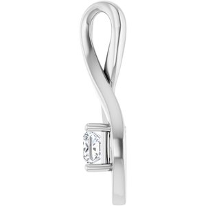 Continuum Sterling Silver  4 mm Square Pendant Mounting – image 5