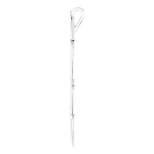 Sterling Silver .06 CTW Natural Diamond Feather Pendant