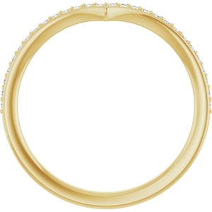 14K Yellow 1/8 CTW Lab-Grown Diamond  Band