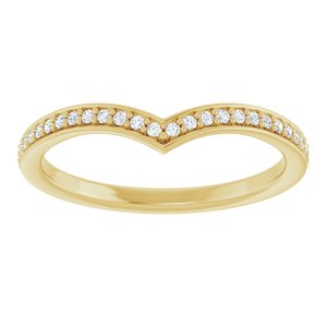 14K Yellow 1/8 CTW Lab-Grown Diamond  Band