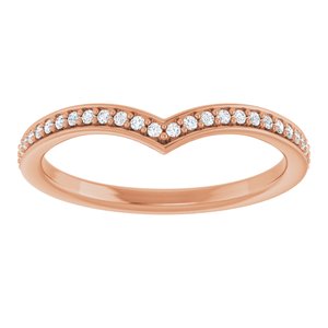 14K Rose 1/8 CTW Lab-Grown Diamond  Band