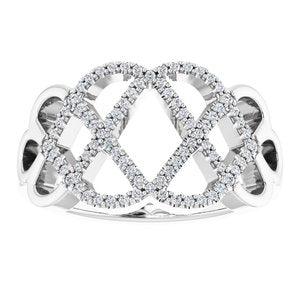 Sterling Silver 1/5 CTW Diamond Ring