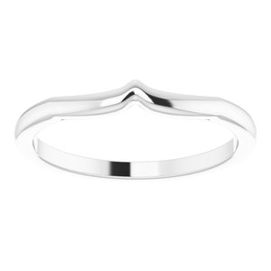 18K White Matching Band