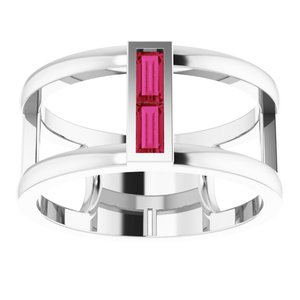 Baguette Negative Space Ring