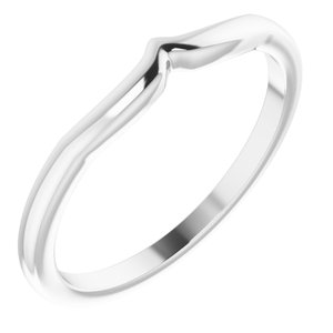 18K White Matching Band