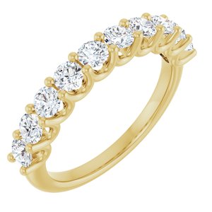 14K Yellow Gold 1 CTW Lab-Grown Anniversary Band