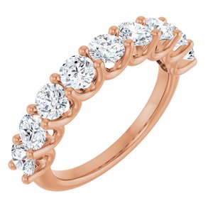 14K Rose Gold 1 3/4 CTW Lab-Grown Diamond Anniversary Band