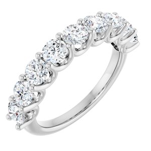 Platinum 1 3/4 CTW Lab-Grown Diamond Anniversary Band