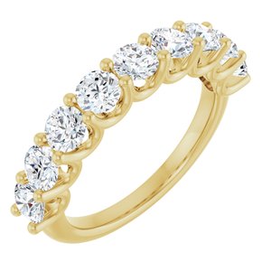 14K Yellow Gold 1 3/4 CTW Lab-Grown Diamond Anniversary Band