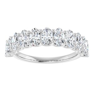 14K White Gold 2 3/4 CTW Natural Diamond Annniversary Band