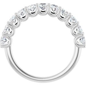 14K White Gold 2 3/4 CTW Natural Diamond Annniversary Band