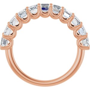 14K Rose Gold 3 3/8 CTW Lab-Grown Diamond Anniversary Band