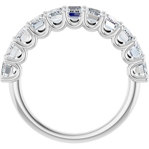 Platinum 3 7/8 CTW Natural Diamond Annniversary Band
