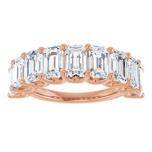 14K Rose Gold 5 3/8 CTW Natural Diamond Annniversary Band