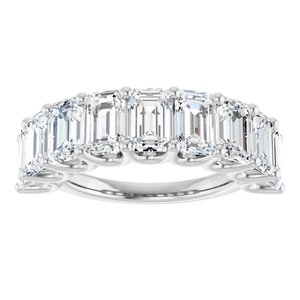 14K White Gold 5 3/8 CTW Lab-Grown Diamond Anniversary Band
