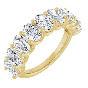 14K Yellow Gold 3 1/3 CTW Natural Diamond Annniversary Band