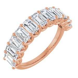 14K Rose Gold 3 3/8 CTW Lab-Grown Diamond Anniversary Band