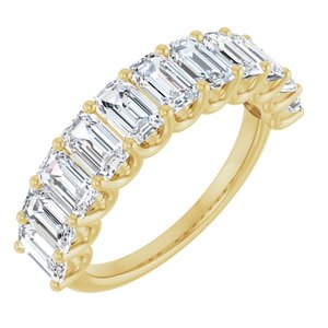 14K Yellow Gold 3 7/8 CTW Natural Diamond Annniversary Band