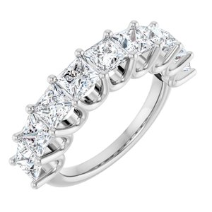 14K White Gold 3 5/8 CTW Lab-Grown Diamond Anniversary Band