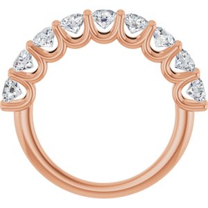 14K Rose Gold 1 3/4 CTW Lab-Grown Diamond Anniversary Band