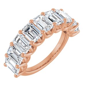 14K Rose Gold 5 3/8 CTW Lab-Grown Diamond Anniversary Band