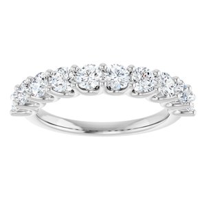 Platinum 1 1/5 CTW Lab-Grown Diamond Anniversary Band