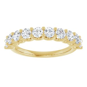 14K Yellow Gold 1 1/5 CTW Lab-Grown Diamond Anniversary Band