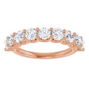 14K Rose Gold 1 3/4 CTW Lab-Grown Diamond Anniversary Band