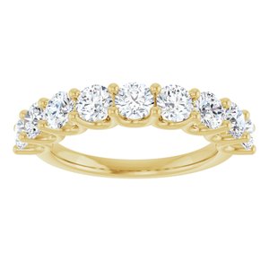 14K Yellow Gold 1 3/4 CTW Lab-Grown Diamond Anniversary Band