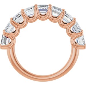 14K Rose Gold 5 3/8 CTW Lab-Grown Diamond Anniversary Band