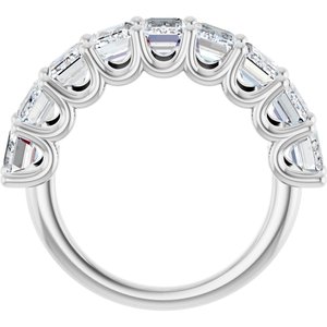 14K White Gold 5 3/8 CTW Natural Diamond Annniversary Band