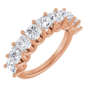 14K Rose Gold 2 1/2 CTW Lab-Grown Diamond Anniversary Band