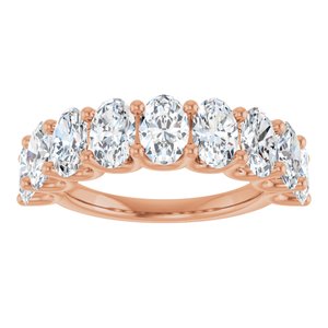 14K Rose Gold 3 1/3 CTW Natural Diamond Annniversary Band
