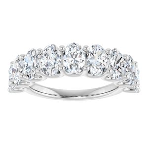 Platinum 3 1/3 CTW Natural Diamond Annniversary Band
