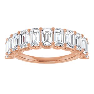 14K Rose Gold 3 7/8 CTW Natural Diamond Annniversary Band