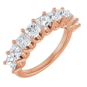 14K Rose Gold 2 1/4 CTW Lab-Grown Diamond Anniversary Band