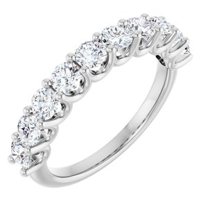 14K White Gold 1 1/5 CTW Lab-Grown Diamond Anniversary Band