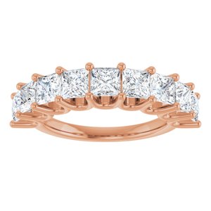 14K Rose Gold 2 1/2 CTW Lab-Grown Diamond Anniversary Band