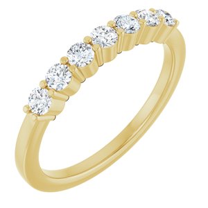 14K Yellow Gold 3/8 CTW Lab-Grown Diamond Anniversary Band