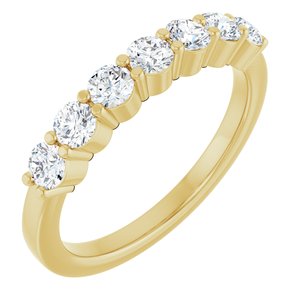 14K Yellow Gold 5/8 CTW Natural Diamond Anniversary Band
