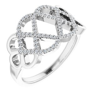 Sterling Silver 1/5 CTW Diamond Ring